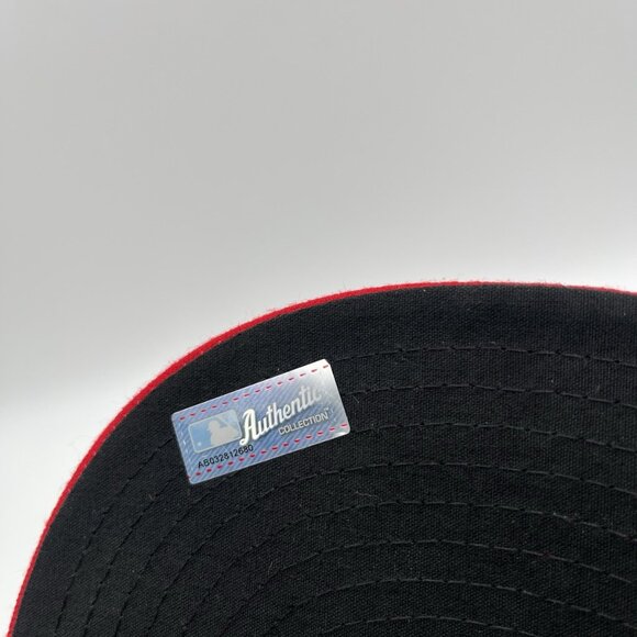 New Era 59fifty Philadelphia Phillies Red & Blue Fitted Cap Hat 7 1/8 MLB - Picture 9 of 10